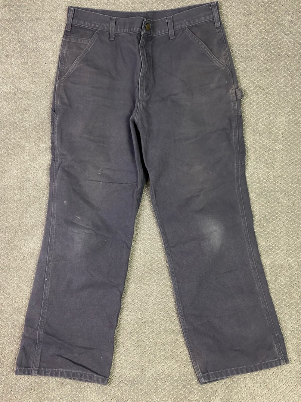 Carhartt B11 PTB Carpenter Pants Mens 35 x 30 (35 x 29) Petrol Blue Dungaree Fit